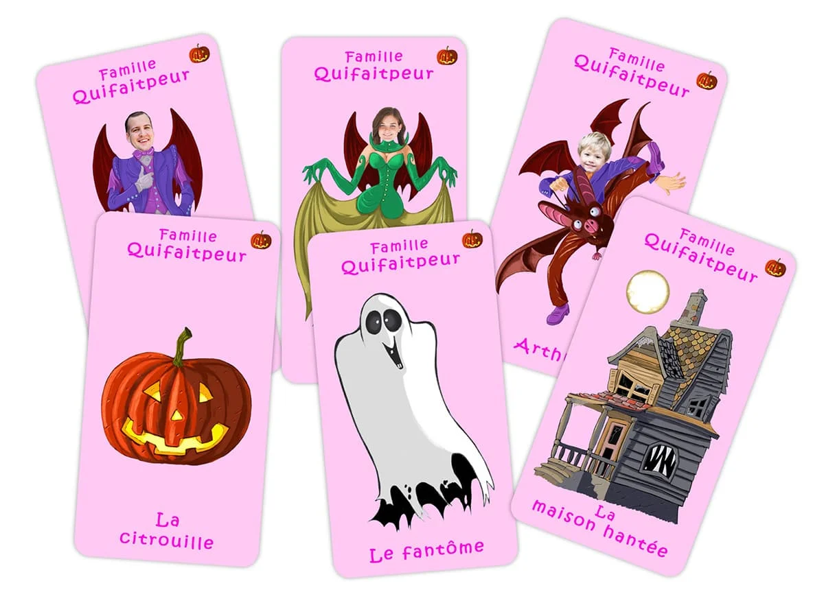 Jeu de 7 familles pour une petite famille