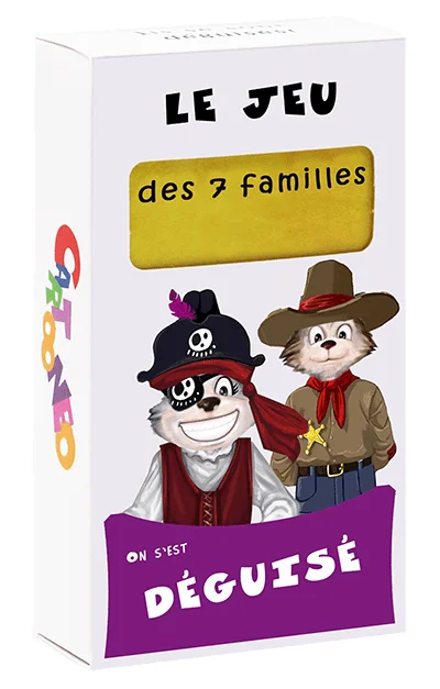 Boîte jeu 7 familles Déguisé