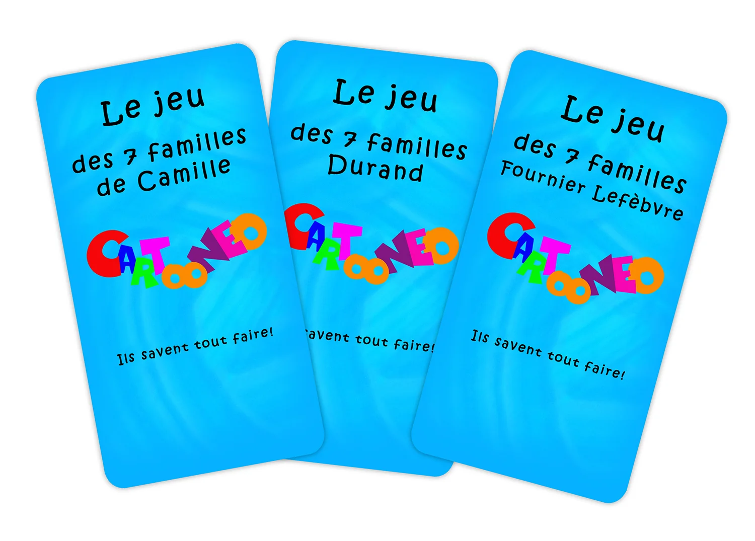 Exemple de dos de carte personnalisé - Les métiers